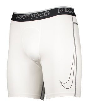Nike Pro Dri-FIT Short Tight Weiss Schwarz F100 - weiss