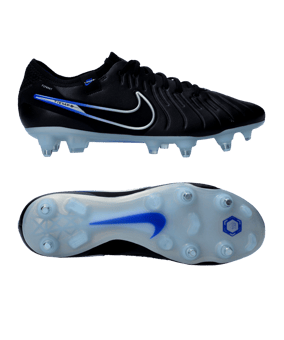 Nike Tiempo Legend X Elite SG AC Shadow Schwarz Silber Blau F040 - schwarz