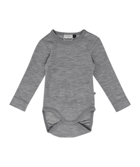 Hummel Mini Wool Rib Body L/S Anzug Kids Grau F2006 - grau