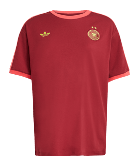 adidas Deutschland T-Shirt Damen Rot - rot