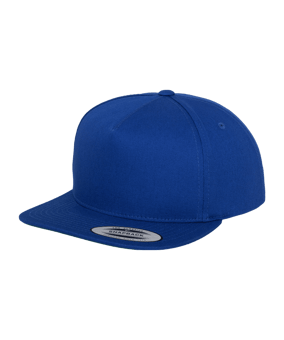 Flexfit Merch 5 Panel Classic Snapback Mütze Blau - blau