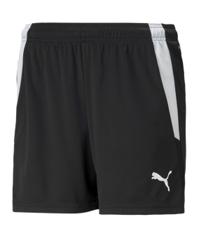 PUMA teamLIGA Shorts Damen Schwarz Weiss F03 - schwarz