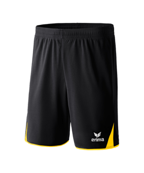 Erima 5-Cubes Short Kids Schwarz Gelb - schwarz