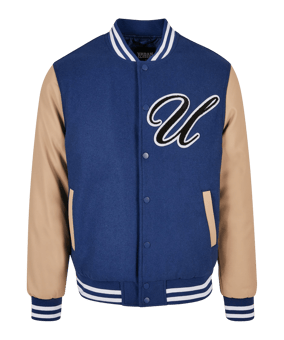 Urban Classic Big U College Jacke Blau - blau