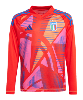 adidas Italien Torwarttrikot Langarm Kids Rot - rot