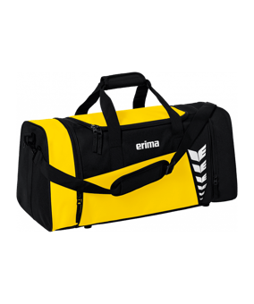 Erima Six Wings Sporttasche Gr. L Gelb Schwarz - gelb