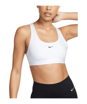 Nike Swoosh Light Support Bra Sport-BH Damen F100 Damen Weiss F100 - weiss