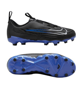 Nike Jr Phantom GX Academy FG/MG Shadow Kids Schwarz Silber Blau F040 - schwarz