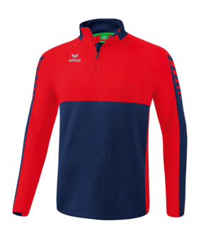 Erima Six Wings Trainingstop Dunkelblau Rot - blau