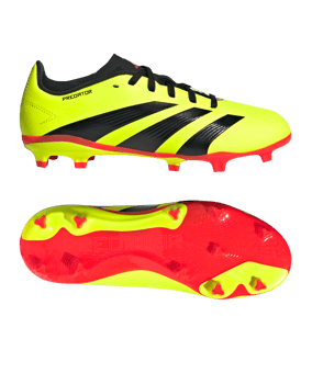adidas Predator League FG Kids Energy Citrus Rot - gelb
