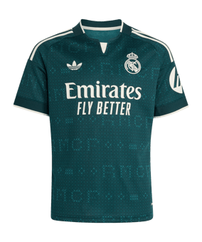 adidas Real Madrid Trikot Away 2026/2027 Kids Grün - gruen