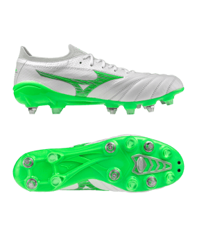 Mizuno Morelia Neo Beta Made in Japan Mix SG Frontier Weiss Grün F37 - weiss