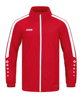 JAKO Power Allwetterjacke Kids Rot Weiss F100 - rot