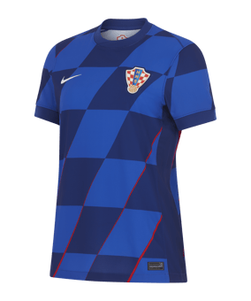 Nike Kroatien Trikot Away EM 2024 Damen Blau Weiss  F405 - blau