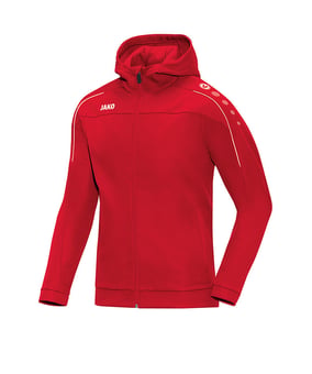 Jako Classico Kapuzenjacke Kids Rot F01 - rot