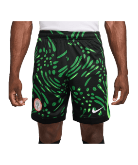 Nike Nigeria Short Away 2024 Schwarz F010 - grau