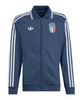 adidas Originals FIGC Italien Anthem Jacke Kids Blau - blau