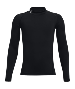 Under Armour HeatGear Mock langarm Kids F001 - schwarz