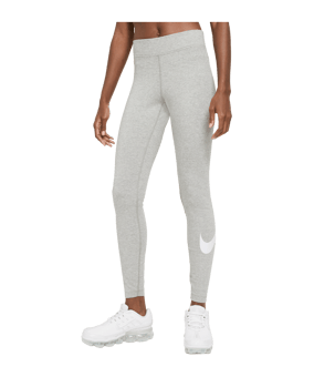 Nike Essentials Swoosh Leggings Damen Grau F063 - grau