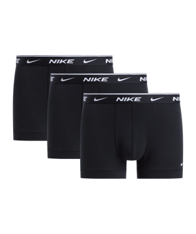 Nike Essential Cotton Stretch Trunk 3 Boxershort Schwarz F001 - schwarz