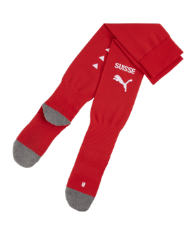 PUMA Schweiz Team Stacked Logo Stutzen EM 2024 Rot - rot
