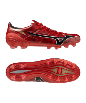 Mizuno Alpha II Elite FG Ruby Red 40th Anniversary Rot F60 - rot