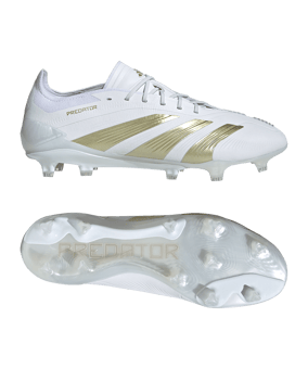 adidas Predator Elite FG Day Spark Weiss Gold - weiss