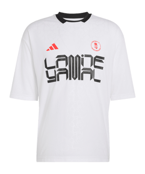 adidas Lamine Yamal Trainingsshirt Weiß - weiss