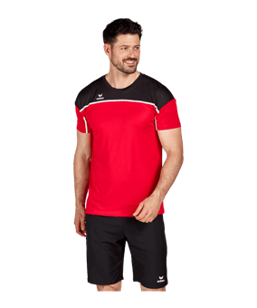 Erima Change by T-Shirt Rot Schwarz - rot