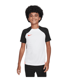 Nike Strike T-Shirt Kids Weiss Schwarz Rot F101 - weiss