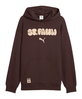 PUMA FC St. Pauli Graphic Hoody Braun F01 - braun