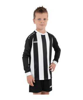 JAKO Inter Trikot Langarm Kids Schwarz Weiss F814 - schwarz