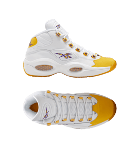 Reebok Question MID Weiss Gelb - weiss