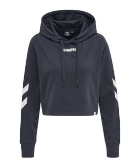 Hummel hmlLEGACY Cropped Hoody Damen Blau F7429 - blau
