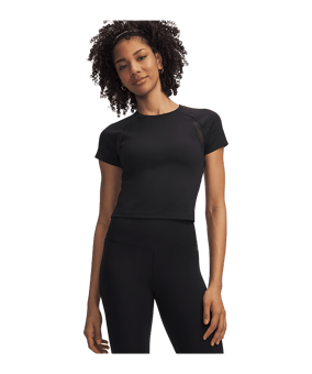 Under Armour Motion Mesh T-Shirt Damen Schwarz F001 - schwarz