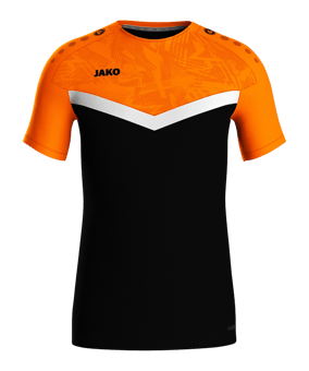 JAKO Icon T-Shirt Schwarz Orange F807 - schwarz