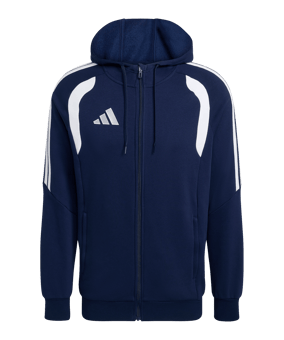 adidas Tiro 26 League Kapuzenjacke Dunkelblau - weiss