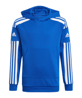 adidas Squadra 21 Hoody Kids Blau Weiss - blau