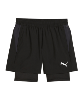 PUMA teamGOAL 2in1 Short Schwarz Weiss F03 - schwarz