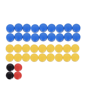 Cawila ACADEMY Magnet Set | 10mm | Gelb Blau - gelb
