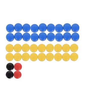 Cawila ACADEMY Magnet Set | 10mm | Gelb Blau - gelb