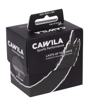 Cawila SPORTSCARE Kinesiology Tape | 5,0cm x 5m - schwarz