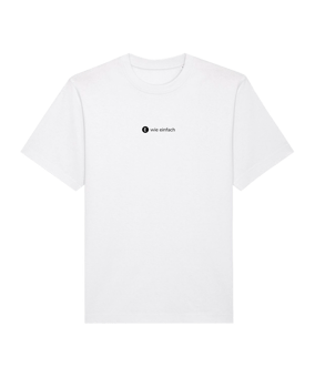 E wie einfach Logo Shirt Weiss - weiss