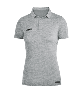 Jako Premium Basics Poloshirt Damen Grau F40 - grau