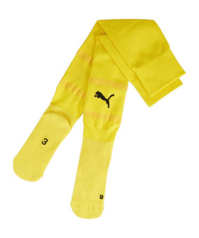 PUMA teamFINAL Strumpfstutzen Gelb Schwarz F07 - gelb