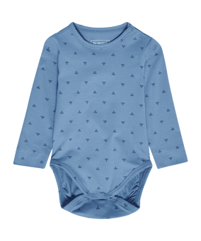 Hummel Mini Bee Aop Body L/S Anzug Kids Blau F7162 - blau
