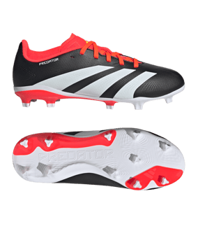 adidas Predator League FG Solar Energy Kids Rot - schwarz