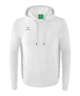 Erima Team Essential Hoody Kids Weiss Grau - weiss