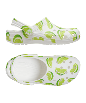 Crocs Classics Fresh Fruits Clog Badelatsche Grün F320