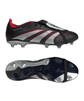 adidas Predator League FT FG/MG Obsidian Strike Schwarz - schwarz
